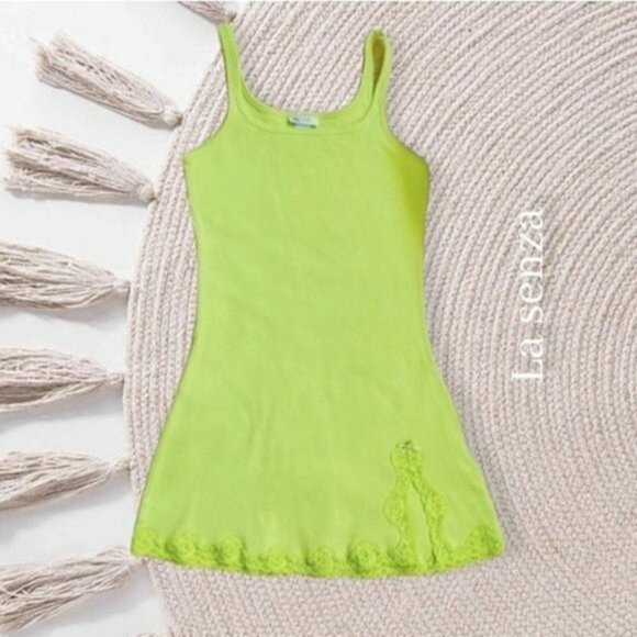 ⭐HOST PICK- La Senza Lingerie Slip Dress with slit- Bright Green - Picture 6 of 9